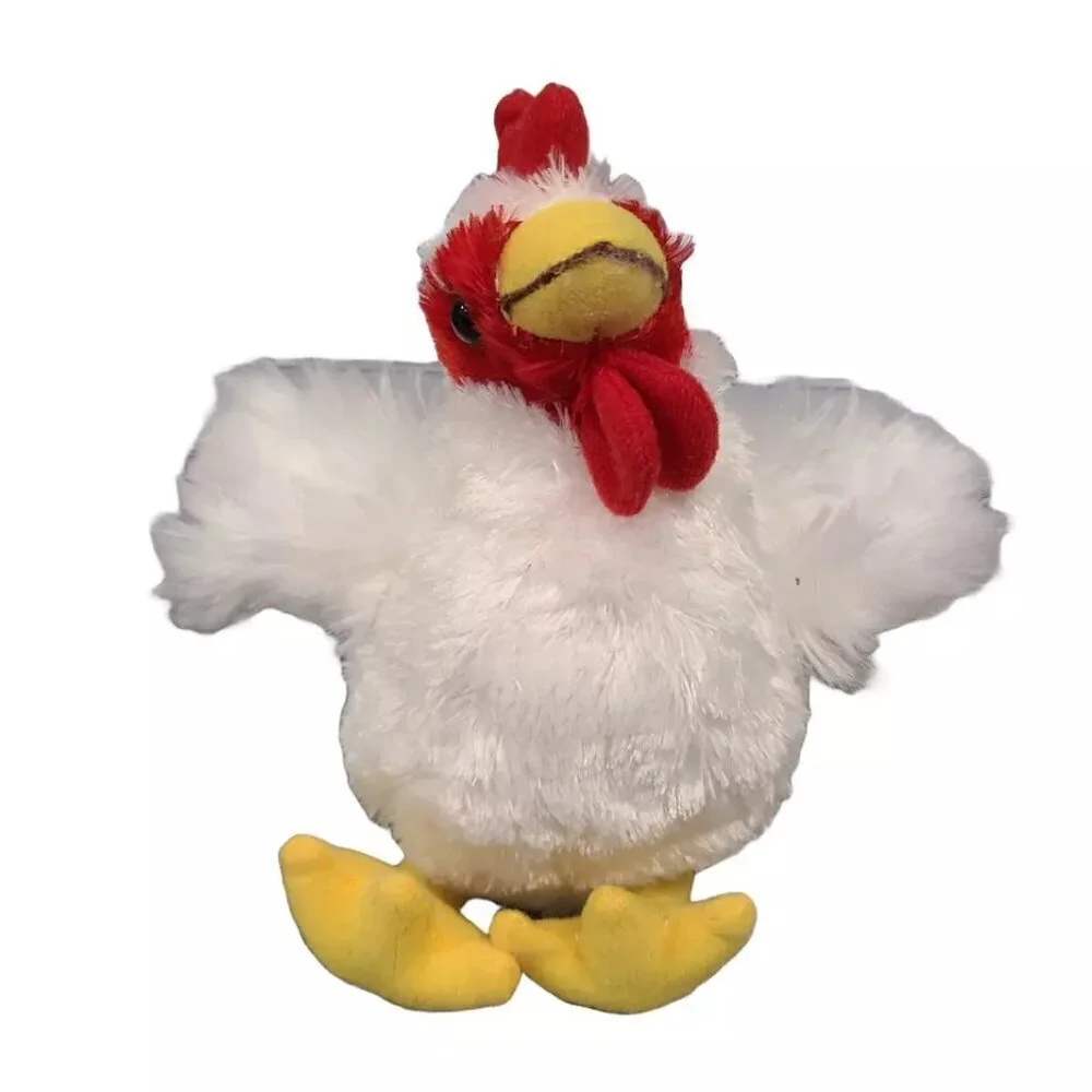 NEW Funny Novelty Gift Canned Chicken Farm Animal Plush Toy